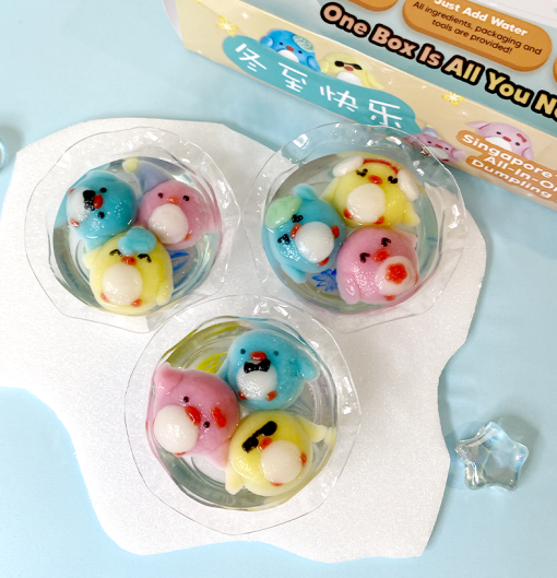 tang yuan, dumpling, rice dumpling, penguin, baking kit DIY