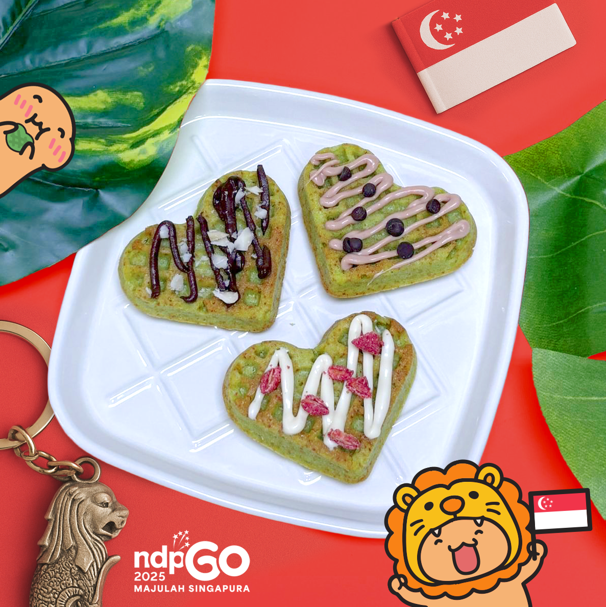 Special National Day Pandan Waffles at Scotts Square [10 August]