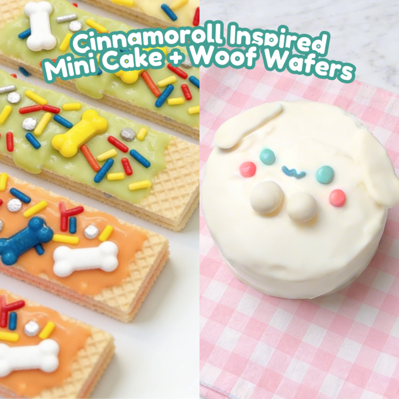 Cinnamoroll Inspired Mini Cake + Woof Wafers [5, 8, 9, & 10 June Scotts]
