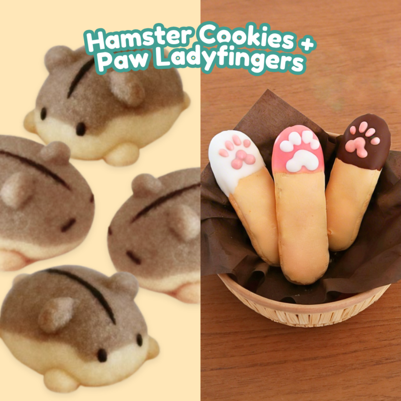 Hamster Cookies + Paw Ladyfingers [23, 24, 25, & 26 June Scotts]