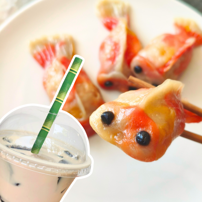 [3, 4, 10, 11, & 17 October Thomson] Goldfish Dumplings & Grassjelly Hongkong Milktea